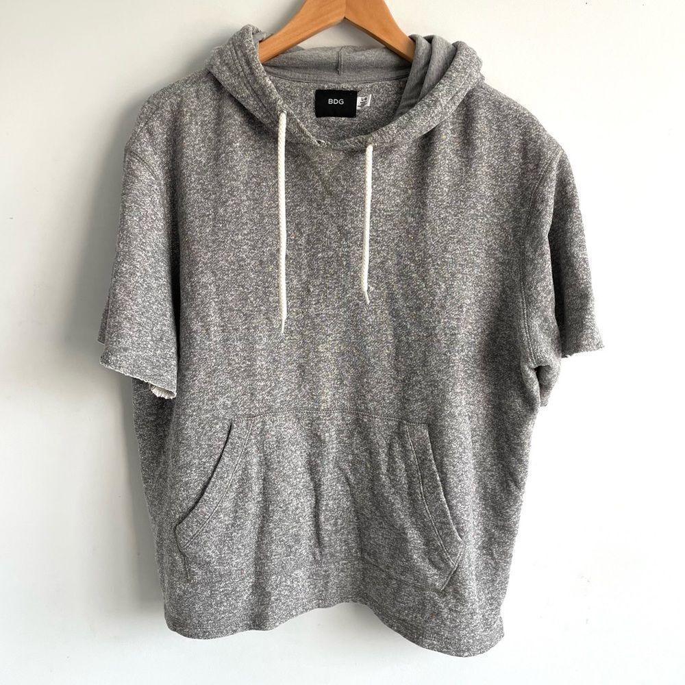Bdg Urban Outfitters Gray Short-Sleeved Hoodie